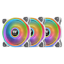 THERMALTAKE RIING QUAD 12 RGB RADIATOR FAN WHITE TT PREMIUM   