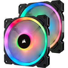 CORSAIR ml140 pro rgb 140mm rgb led pwm fan twin pack     