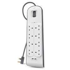 BELKIN BSV604SA2M 6OT 2M SURGE PLUS USB SURGE PROTECTOR
