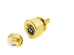 BITSPOWER LOGO ALUMINUM THUMB SCREW FOR M4 (GOLDEN)         