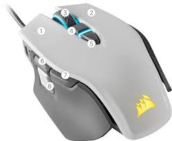 CORSAIR M65 RGB ELITE GAMING MOUSE WH                     